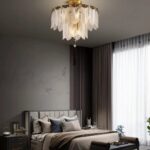 D0117 DUTTI LED Modern Glass Leaves Chandelier: Perfect for Dining Rooms, Restaurants, and Villa Halls